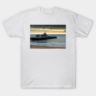 Bournemouth Pier And Beach Dorset England T-Shirt